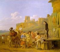 Karel Dujardin - A Party of Charlatans in an Italian Landscape